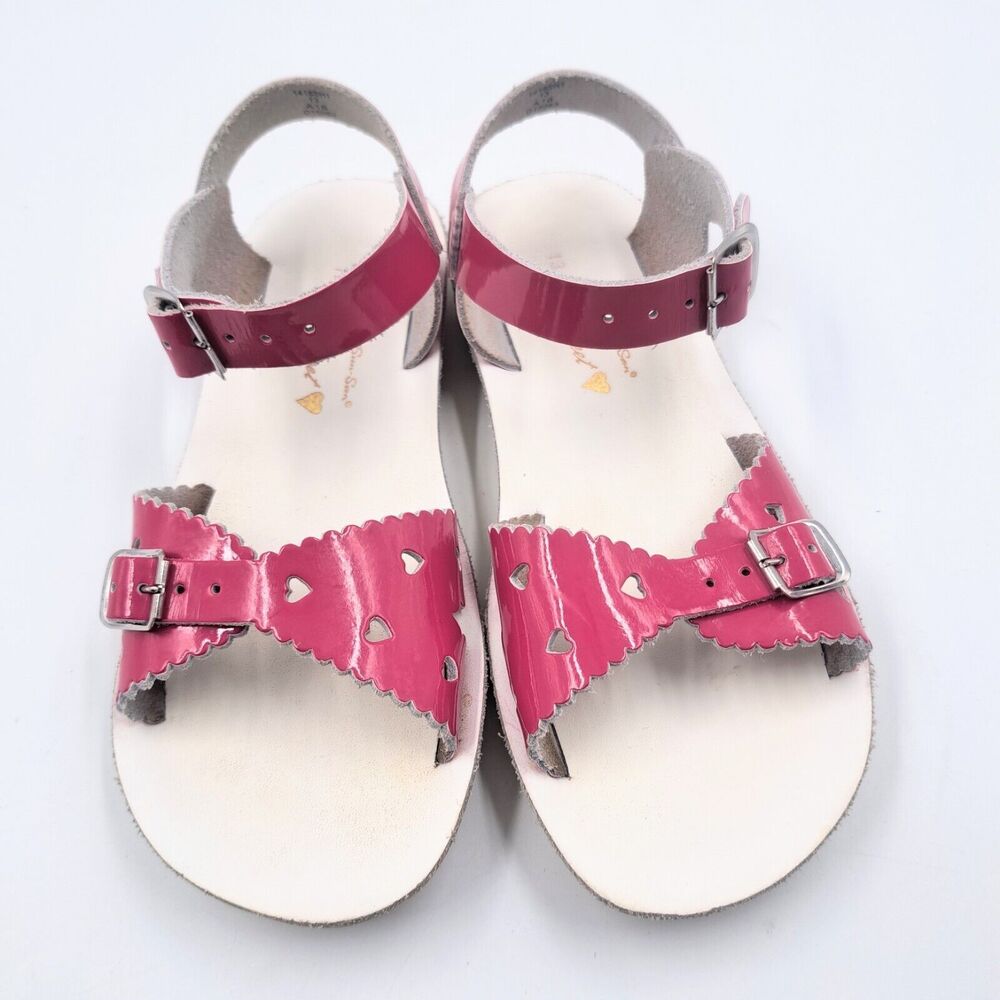 Salt Water By Hoy Sweetheart Sandals Pink Leather Girls Size 1